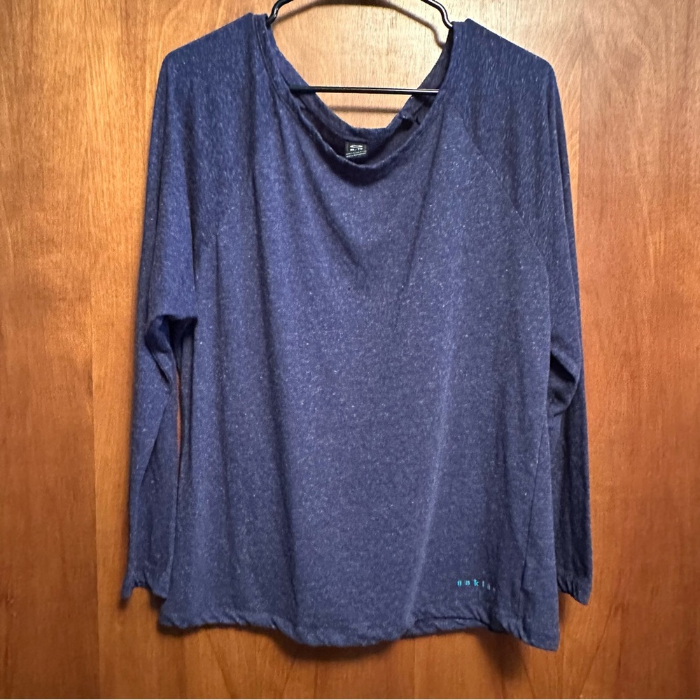 Oakley Long Sleeve Shirt Top Navy Blue Extra Large XL